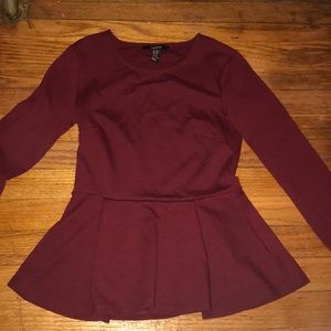 Burgundy shirt